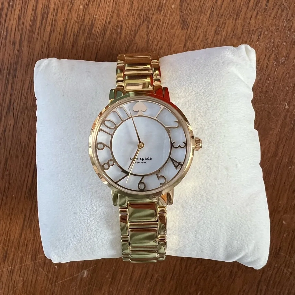 Kate Spade Gold Gramercy Watch 34mm circa 2015 - Picture 3 of 7
